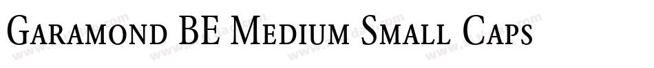 Garamond BE Medium Small Caps & Oldstyle Figures字体转换